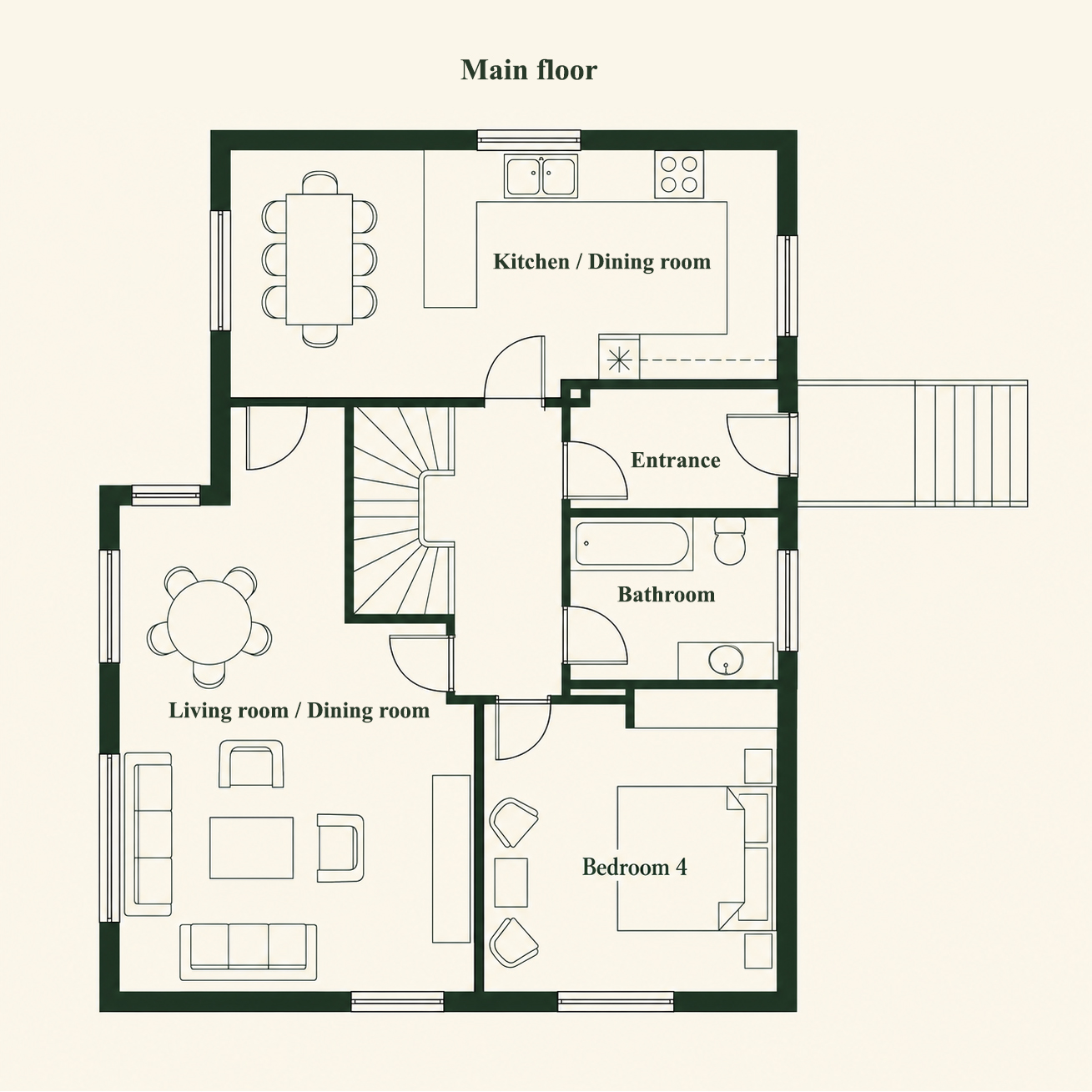 Floor plan — main floor