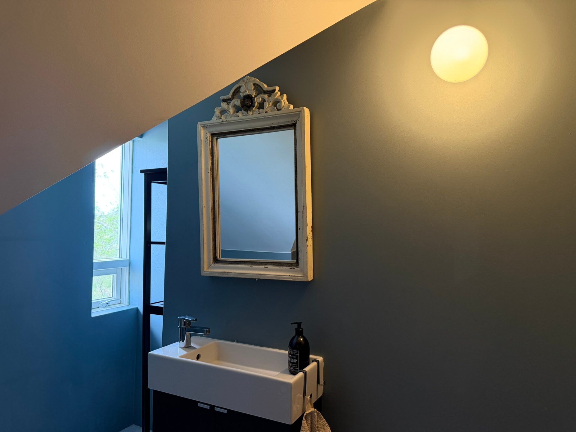 Attic washroom