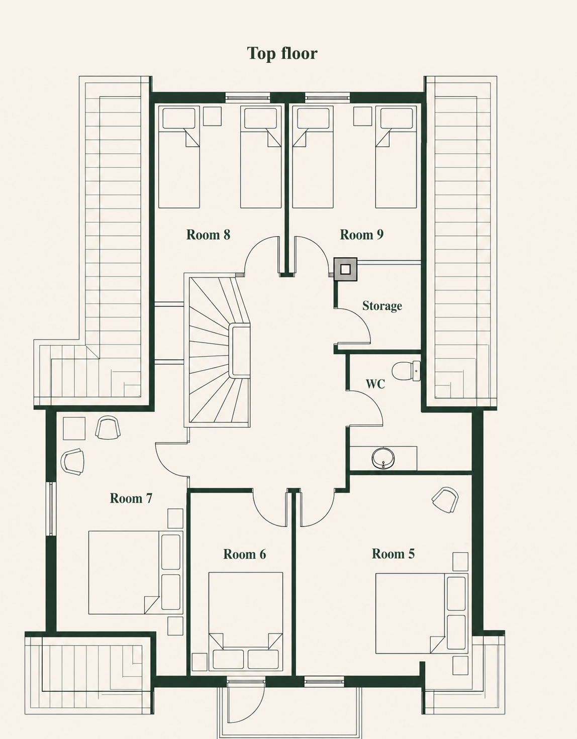 Floor plan — top floor