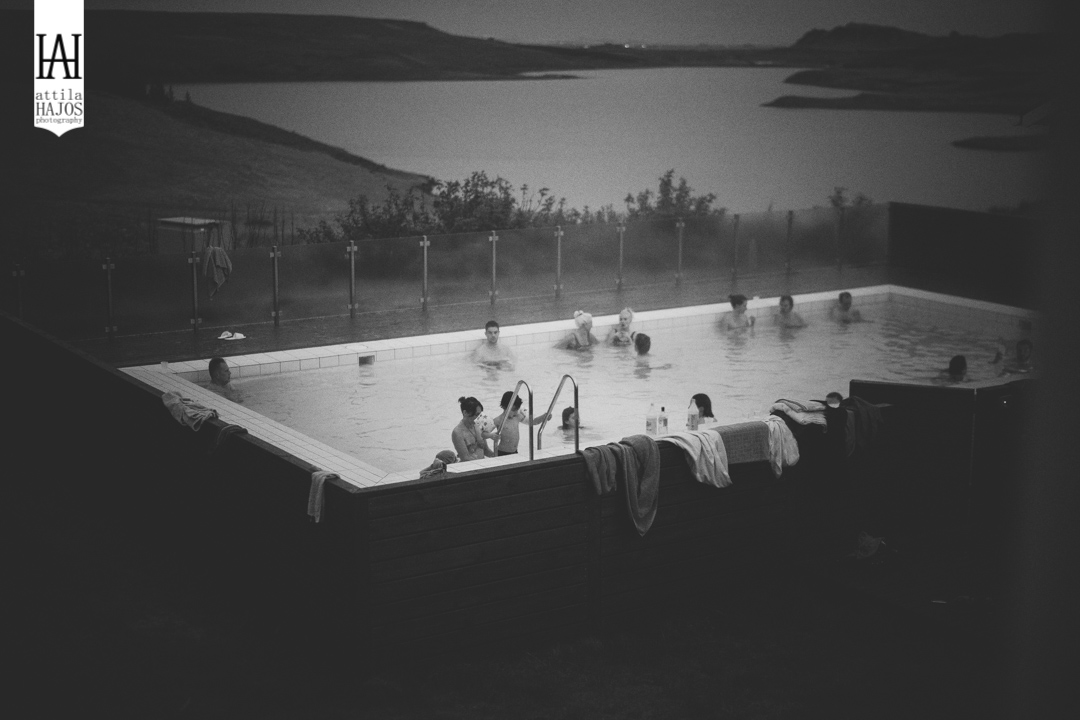 Late night swim